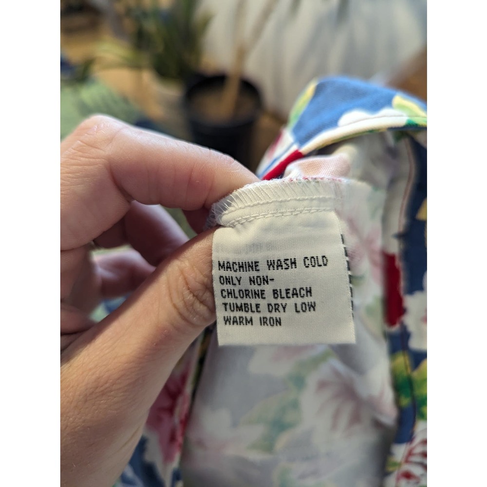 Vintage Talbots Floral Summer Wrap Skirt A Line - Picture 5 of 8